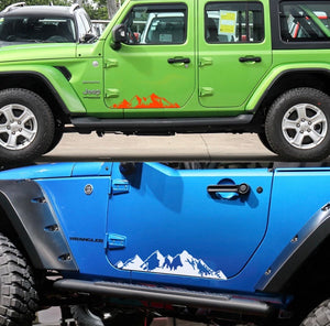 2Pcs Jeep Decal